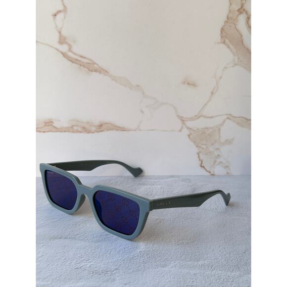 NEW Gucci GG1539S Blue Logo Mirror Unisex Sunglasses main image 5